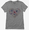 Floral Heart Summer Spring Floral Womens