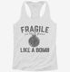 Fragile Like A Bomb  Womens Racerback Tank