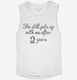 Funny 2nd Anniversary white Womens Muscle Tank