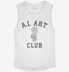 Funny AI Art Club Womens Muscle Tank