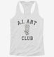 Funny AI Art Club  Womens Racerback Tank