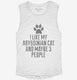 Funny Abyssinian Cat Breed white Womens Muscle Tank