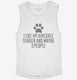 Funny Airedale Terrier white Womens Muscle Tank