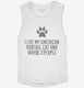 Funny American Bobtail Cat Breed white Womens Muscle Tank