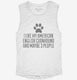 Funny American English Coonhound white Womens Muscle Tank