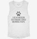 Funny American Staffordshire Terrier white Womens Muscle Tank