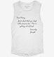Funny Atheist Mary And Joseph white Womens Muscle Tank