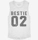 Funny Bestie 02 white Womens Muscle Tank