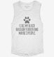 Funny Black Russian Terrier white Womens Muscle Tank