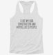 Funny Boa Constrictor Owner white Womens Racerback Tank