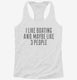 Funny Boating white Womens Racerback Tank