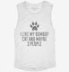 Funny Bombay Cat Breed white Womens Muscle Tank