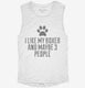 Funny Boxer white Womens Muscle Tank