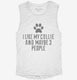 Funny Collie white Womens Muscle Tank