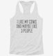Funny Cow Owner white Womens Racerback Tank