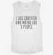 Funny Crayfish Pet Owner white Womens Muscle Tank