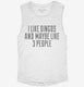 Funny Dingo white Womens Muscle Tank