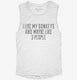 Funny Donkey Owner white Womens Muscle Tank