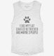 Funny Flat-Coated Retriever white Womens Muscle Tank