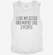 Funny Gecko Owner white Womens Muscle Tank