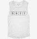Funny Genius Periodic Table white Womens Muscle Tank