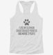 Funny German Shorthaired Pointer white Womens Racerback Tank