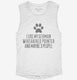 Funny German Wirehaired Pointer white Womens Muscle Tank