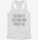 Funny Gstaad Vacation white Womens Racerback Tank