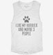 Funny Harrier white Womens Muscle Tank