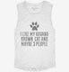 Funny Havana Brown Cat Breed white Womens Muscle Tank