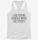 Funny Hearts Card Game white Womens Racerback Tank