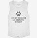 Funny Himalayan Cat Breed white Womens Muscle Tank