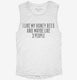 Funny Honey Bee Keeper white Womens Muscle Tank