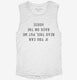 Funny Horse Equestrian white Womens Muscle Tank