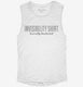Funny Invisibility white Womens Muscle Tank