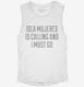 Funny Isla Mujeres Vacation white Womens Muscle Tank
