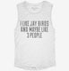 Funny Jay Birds white Womens Muscle Tank