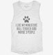 Funny Miniature Bull Terrier white Womens Muscle Tank