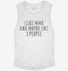 Funny Mma white Womens Muscle Tank