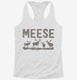 Funny Moose Meese  Womens Racerback Tank