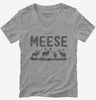 Funny Moose Meese Womens Vneck