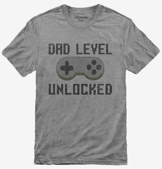Funny New Dad Level Unlocked T-Shirt