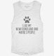 Funny Newfoundland white Womens Muscle Tank