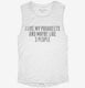 Funny Parakeet Owner white Womens Muscle Tank