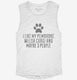 Funny Pembroke Welsh Corgi white Womens Muscle Tank