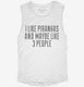 Funny Piranha Pet Owner white Womens Muscle Tank