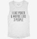 Funny Poker Player white Womens Muscle Tank