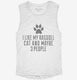 Funny Ragdoll Cat Breed white Womens Muscle Tank