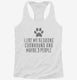 Funny Redbone Coonhound white Womens Racerback Tank