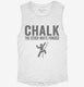 Funny Rock Climbing Chalk The Other White Powder white Womens Muscle Tank